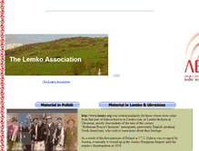 Tablet Screenshot of lemko.org